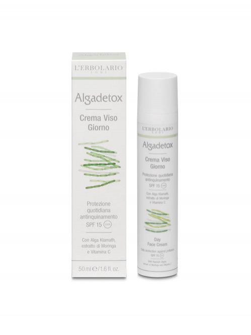 Algadetox Crema Viso Giorno - Protezione quotidiana antinquinamento SPF15 50 ml
