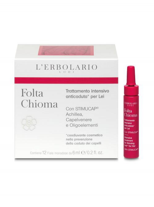 Folta chioma Trattamento intensivo anticaduta per Lei confezione da 12 fiale monodose da 6 ml