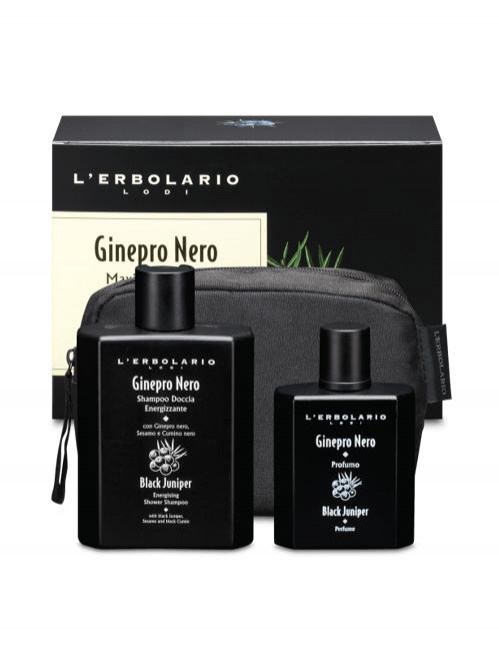 Ginepro Nero Maxi Beauty-Set: Profumo 50 ml e Shampoo Doccia Energizzante 250 ml Ed.Lim.